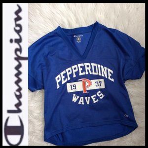 Pepperdine University Waves Crop Top Champion Size Small